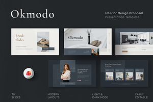 Interior Design Proposal PowerPoint, a Presentation Template by New Coral Design