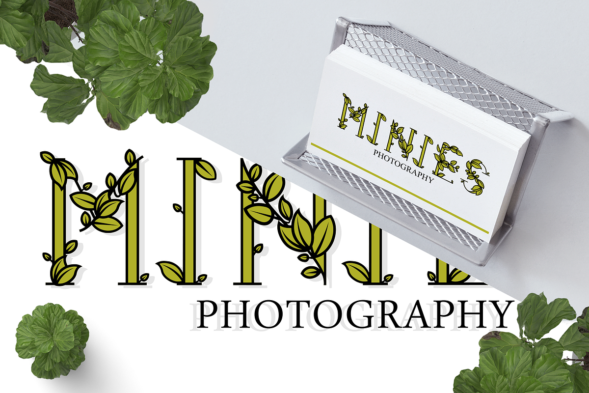 Leaphabet, a Serif Font by Kris Davie (Photo 9 of 10)