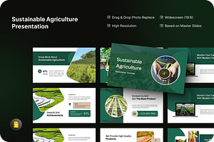 Sustainable Agriculture Google Slide, a Presentation Template by SquidPixey