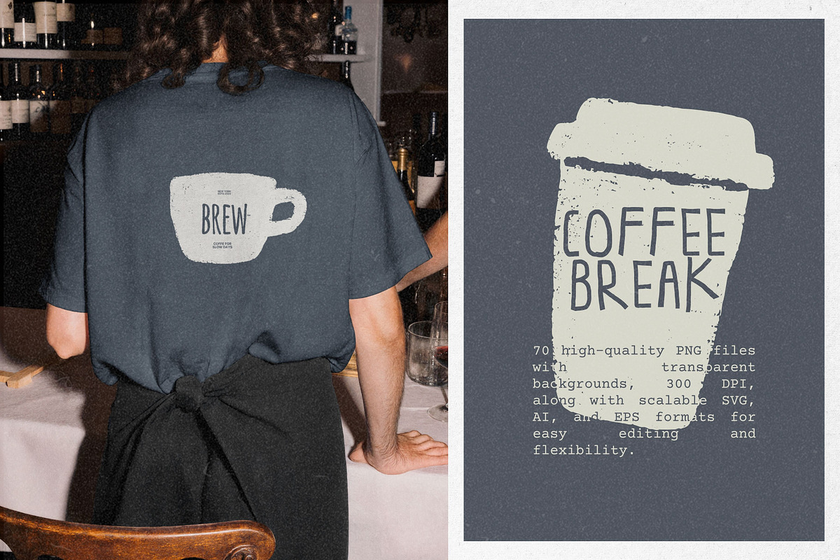 Coffee Break: 70 Coffee & Bakery Set, a Food Illustration by Veyla (Photo 11 of 14)