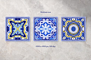 Portuguese Azulejos. Bandanas Set 1, a Decorative Illustration by ilonitta (Thumbnail 4 of 9)