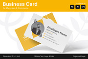 E-Commerce Business Card, a Business Card Template by Esensifiksi.studio (Thumbnail 1 of 3)