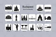 Budapest landmark icons (16x), an Icon by Artefy's Graphic Bar (Thumbnail 2 of 2)