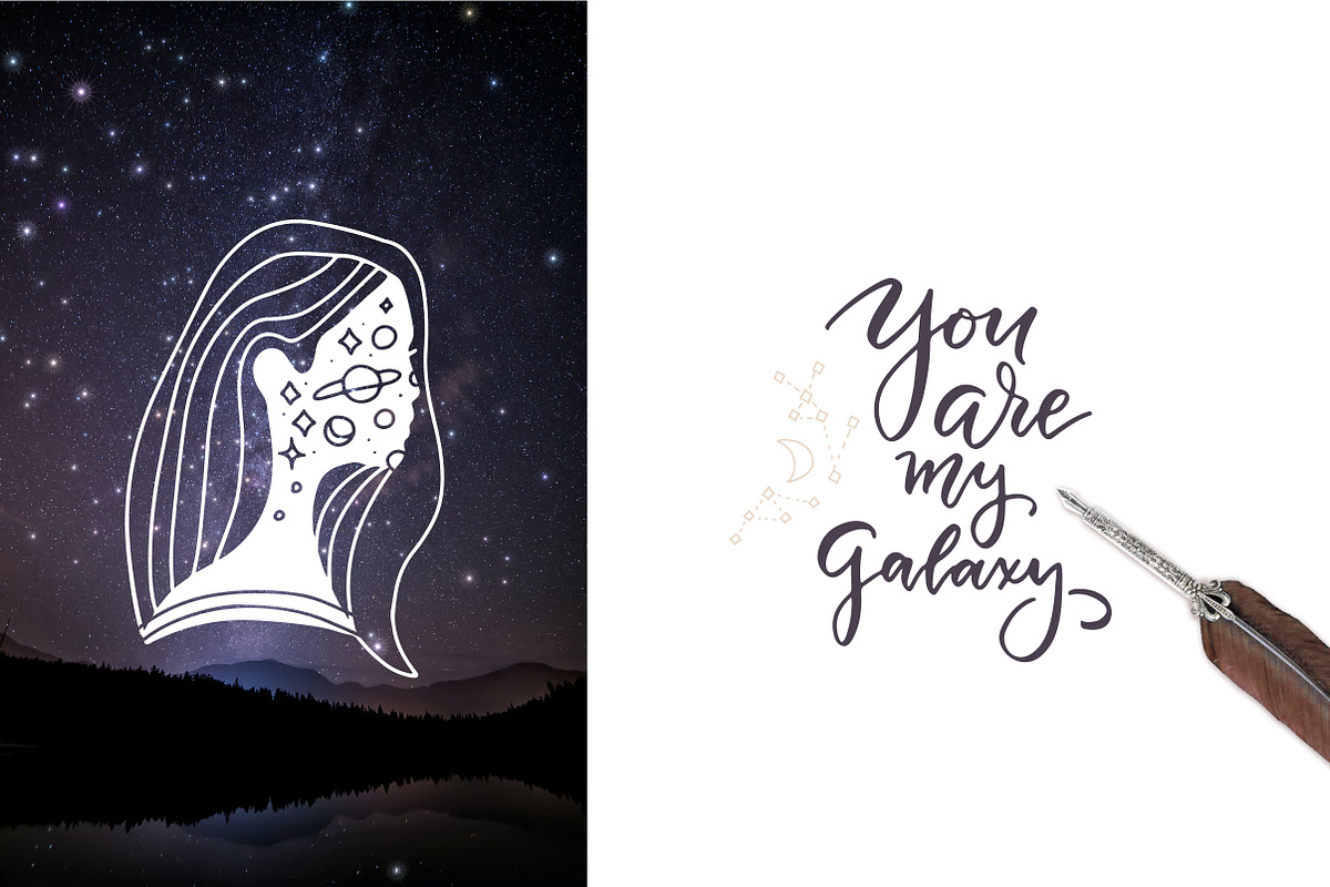 Inner life - Line art Space Faces, an Object Illustration by Lana Sham (Photo 12 of 14)