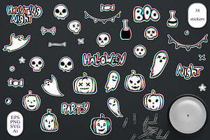 Chromatic Halloween Clipart