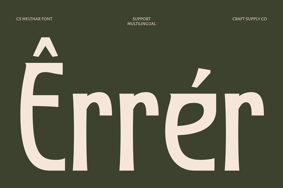 CS Melthar – Classic Display Font, a Sans Serif Font by Craft Supply Co. (Photo 7 of 8)