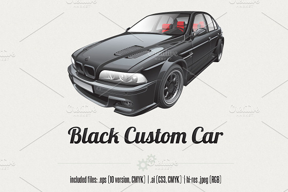 Black Custom Car preview 2