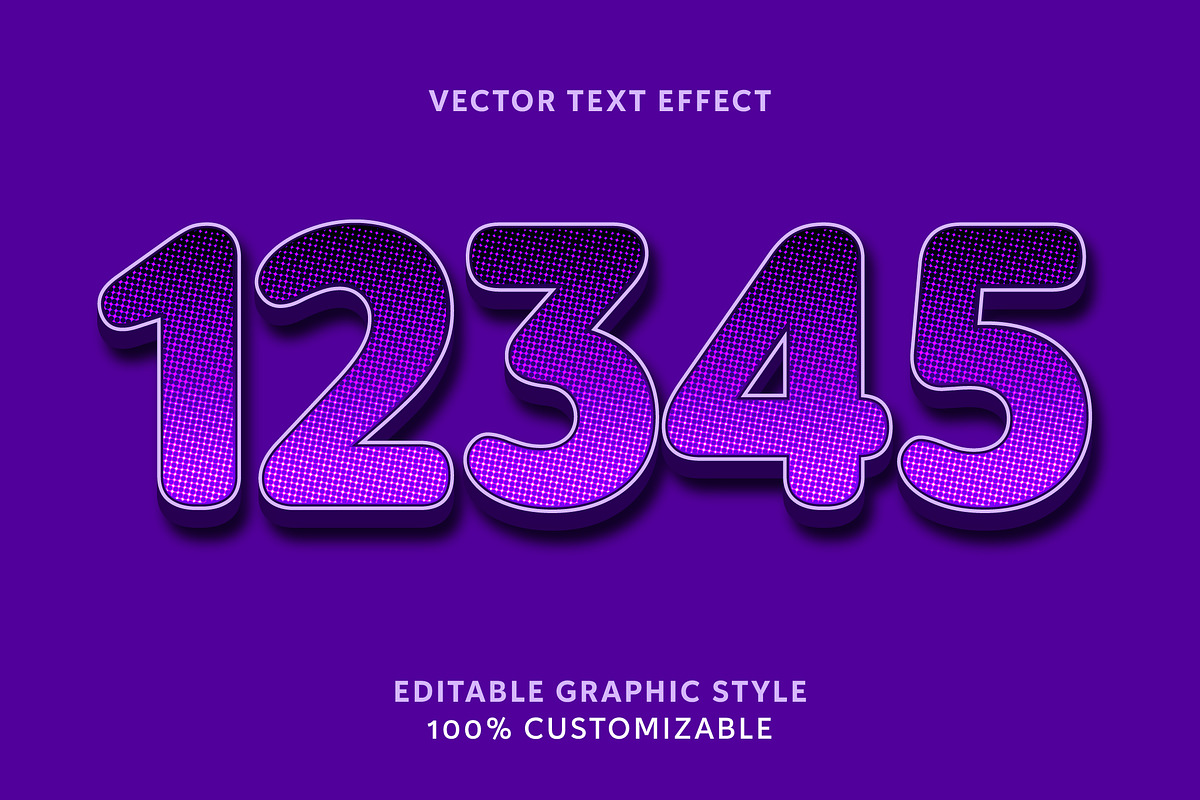 Halftone Gradient Bold Text Effect preview 2