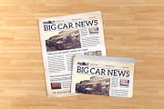 Vintage Newspaper Template, a Stationery Template by retrographix (Thumbnail 4 of 4)