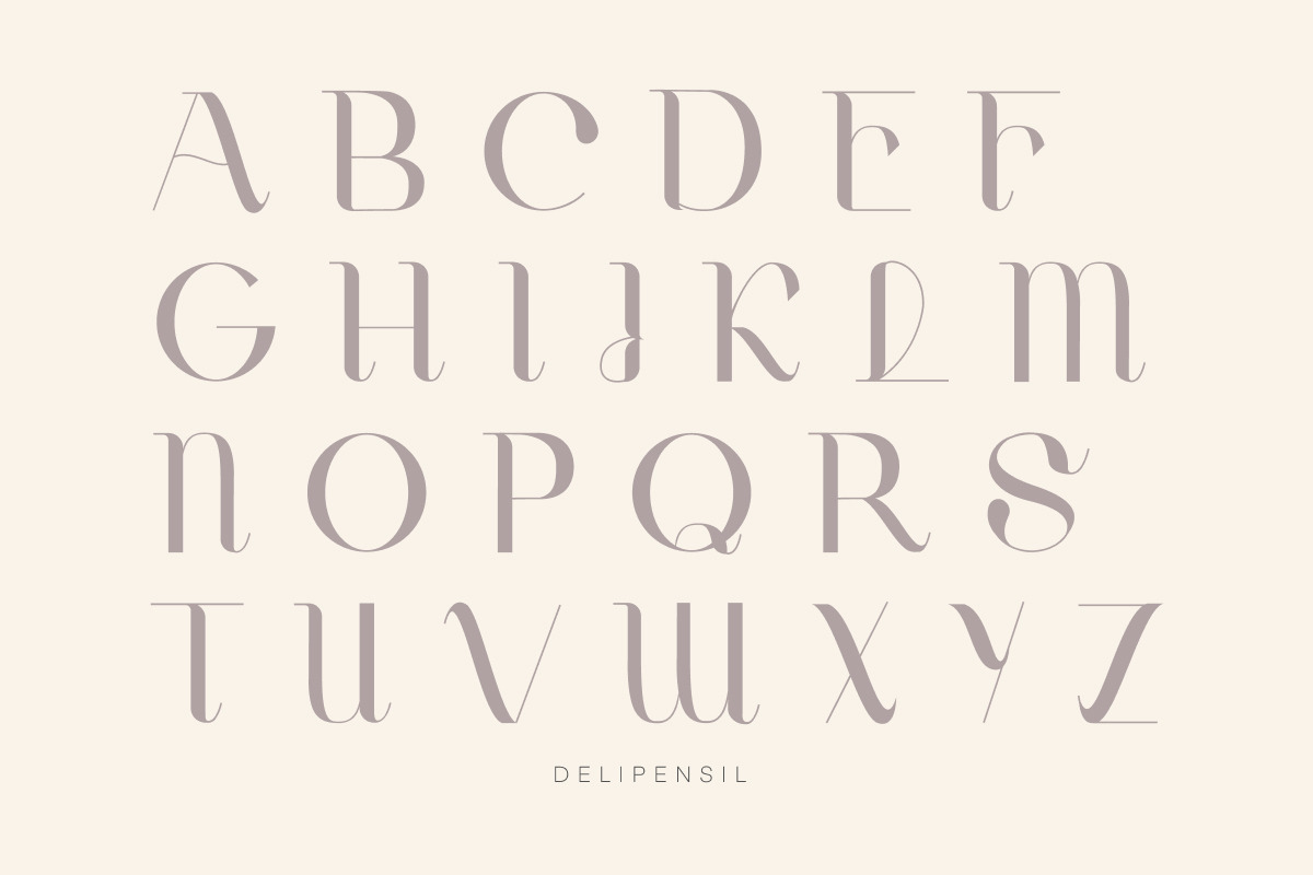 Helcy - Elegant Serif Font, a Serif Font by delipensil (Photo 7 of 11)