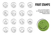 Fruit Design Kit – Vintage Templates, a Food Illustration by Lettering_Logo (Thumbnail 10 of 14)