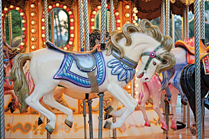 Carousel horses stock photo containing carousel and horses