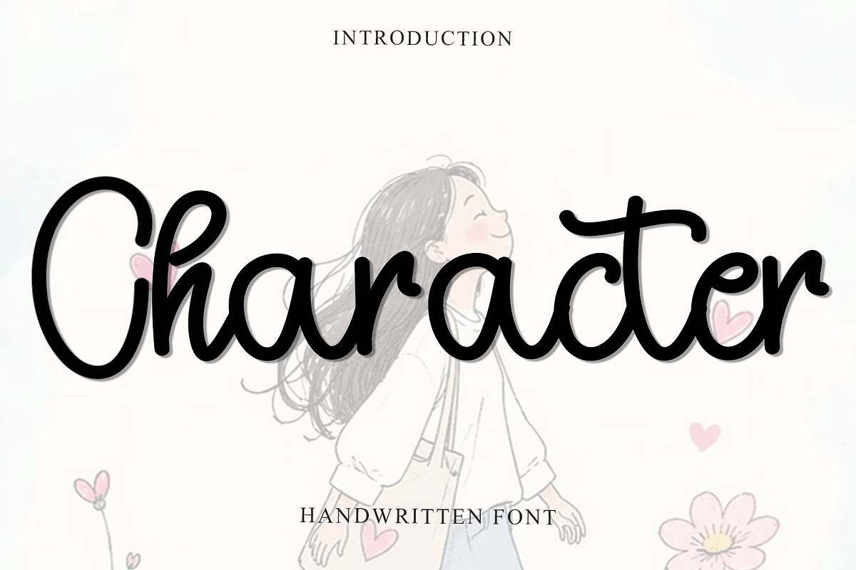 Character, a Handwritten Font by InermediaSTUDIO (Photo 1 of 7)