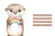 Boho Rainbow Woodland Animals, an Animal Illustration by SparkyDesignsUS (Thumbnail 7 of 9)