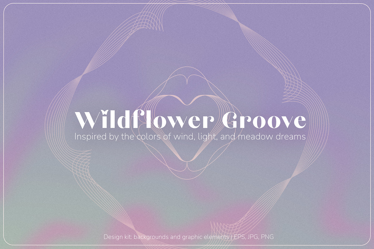 Wildflower groove design kit, a Background Graphic by Nadia Murash (Photo 1 of 11)