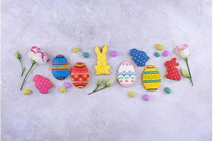 Easter cookies in shape of eggs and, a Holiday Photo by Yulia Furman