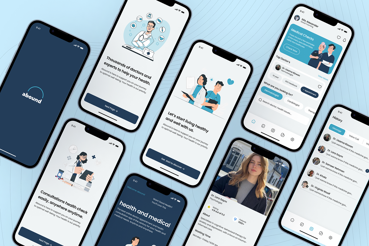 Abond-Medical App UI Kit, an UI Kit Template by Digibulbo (Photo 8 of 8)