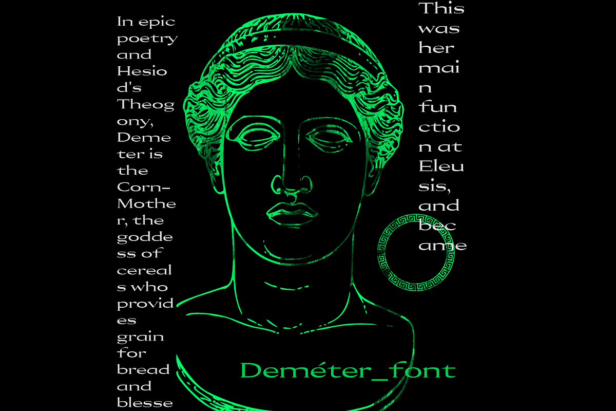 Deméter Font preview 8