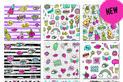 100+ Funny patches + 36 patterns, a Pattern Graphic by Midstream (Thumbnail 4 of 10)