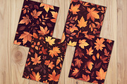 Autumn Ember Leaves Journal Pages, a Background Graphic by V Design Creator (Thumbnail 10 of 12)