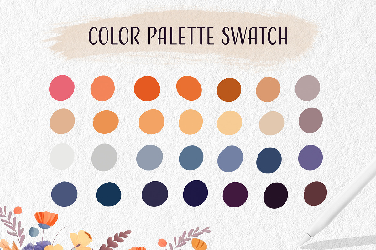 Procreate Color Palette Swatch Set, a Palette Add-On by ValeryDan (Photo 2 of 6)