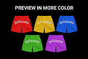 shorts pants mockup, a Bottom Mockup by yalanois (Thumbnail 3 of 6)