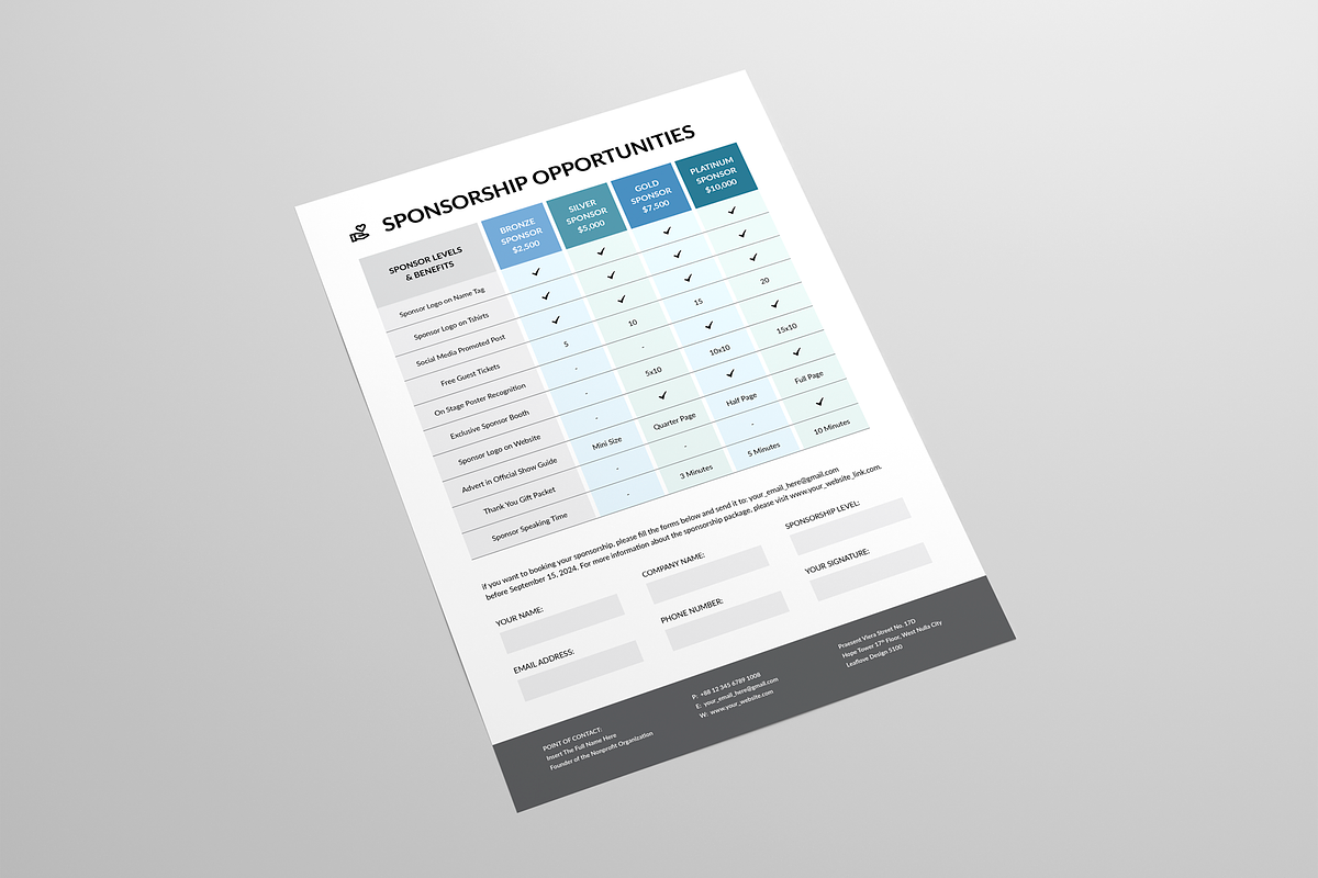 Nonprofit Fundraising Flyer Bundle, a Flyer Template by Leaflove (Photo 7 of 9)