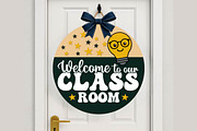 Welcome To Our Classroom Sign Svg, an Object Graphic by Digi_Design_World (Thumbnail 3 of 4)