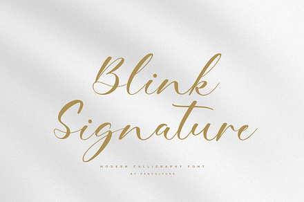 Blink Signature Calligraphy Font