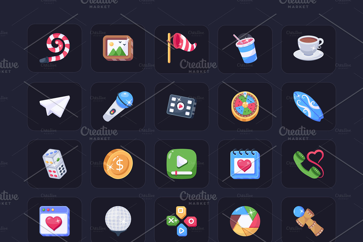 Entertainment Animated Icons, an Icon by Vectors Market (Photo 7 of 7)