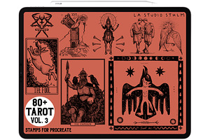 Tarot Vol. 3 - Procreate Stamp Set