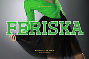 Feriska - Modern Slab Serif Typeface, a Slab Serif Font by Font Kingdom (Thumbnail 1 of 6)