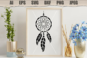 Stencil Dreamcatcher, a Decorative Illustration by MARYCRAFTIRIA (Thumbnail 3 of 3)