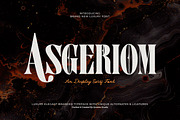 Asgeriom - Display Serif Font, a Serif Font by Qweera Studio (Thumbnail 1 of 13)