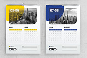Modern 2025 Wall Calendar Design, a Stationery Template by MightyDesign (Thumbnail 4 of 8)