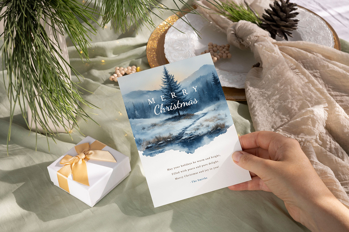 Spruce - Christmas & New Year Card, an Invitation Template by CinderHeart Designs (Photo 1 of 3)