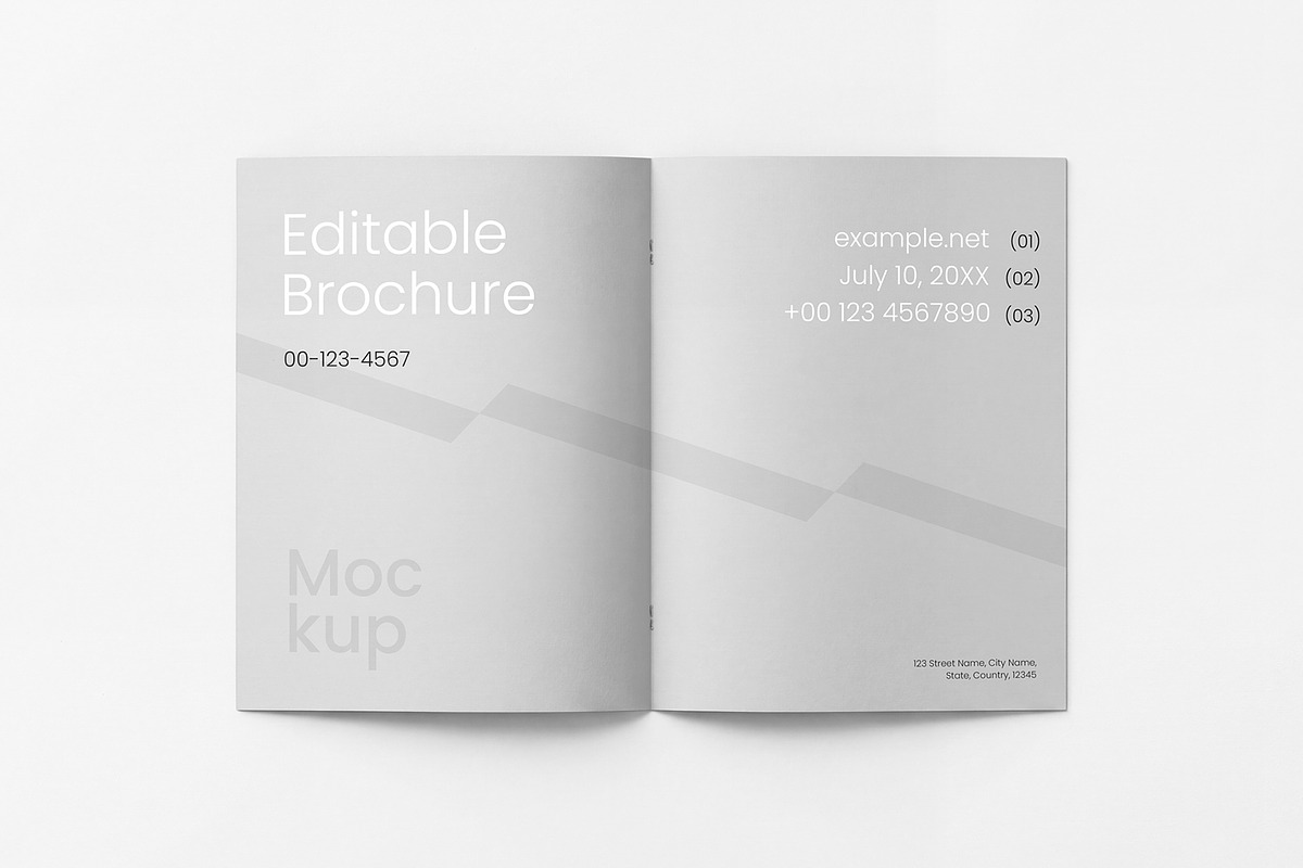 Open Brochure Mockup Template, an Advertising Mockup by graphypix (Photo 4 of 4)