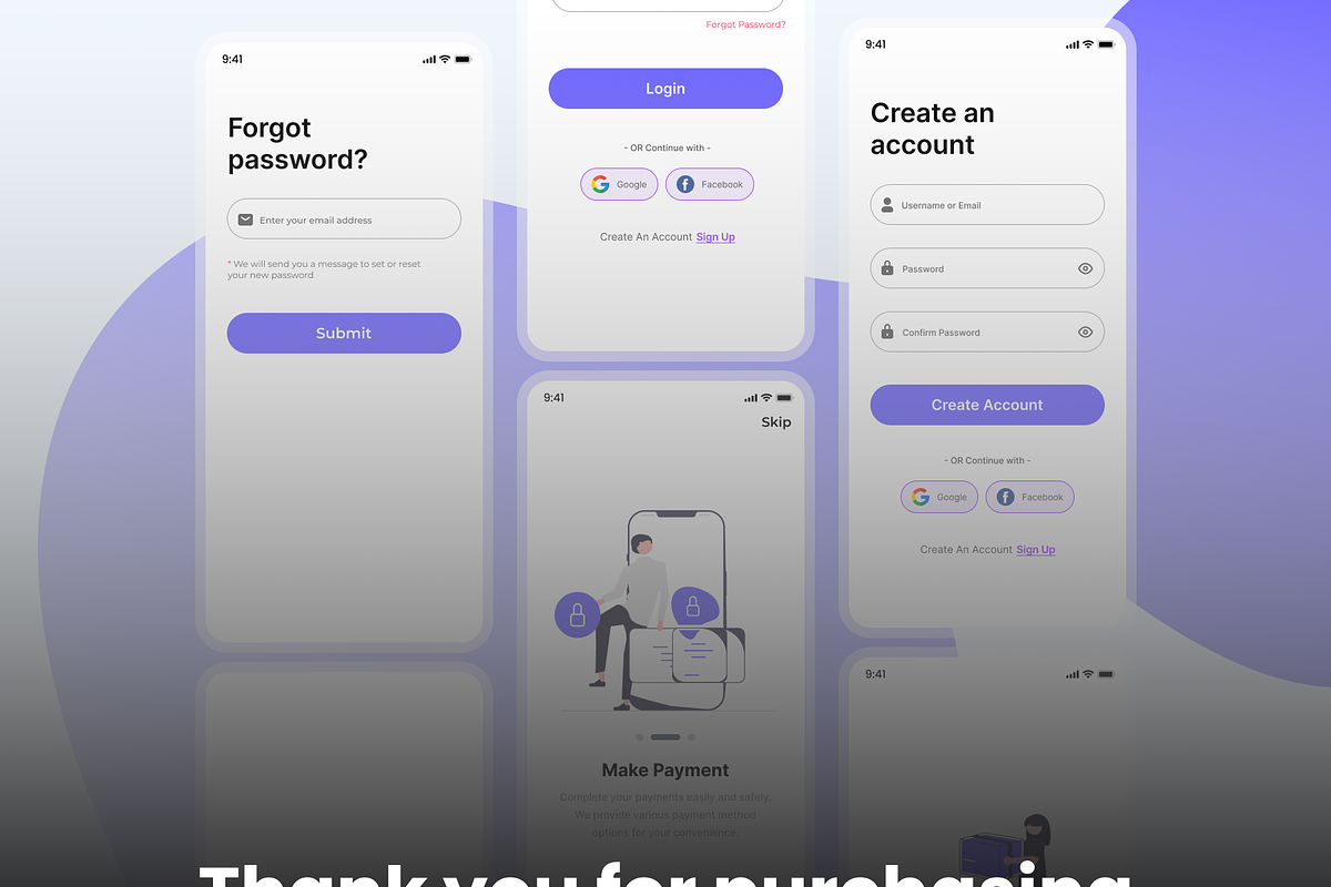 Login Regist & Onboarding UI Kit, an UI Kit Template by GakniatStudio (Photo 7 of 7)