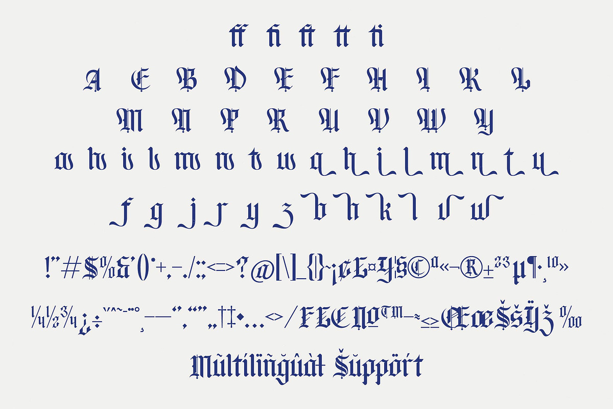 Bluster Elation Modern Blackletter, a Blackletter Font by timelesstype.co (Photo 19 of 20)