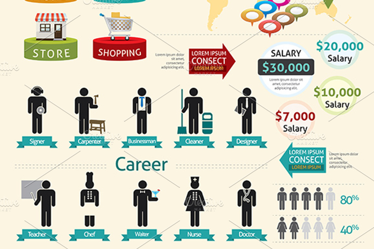 Finance & Economics Infographic, a Finance Illustration by VectorCat (Photo 3 of 3)