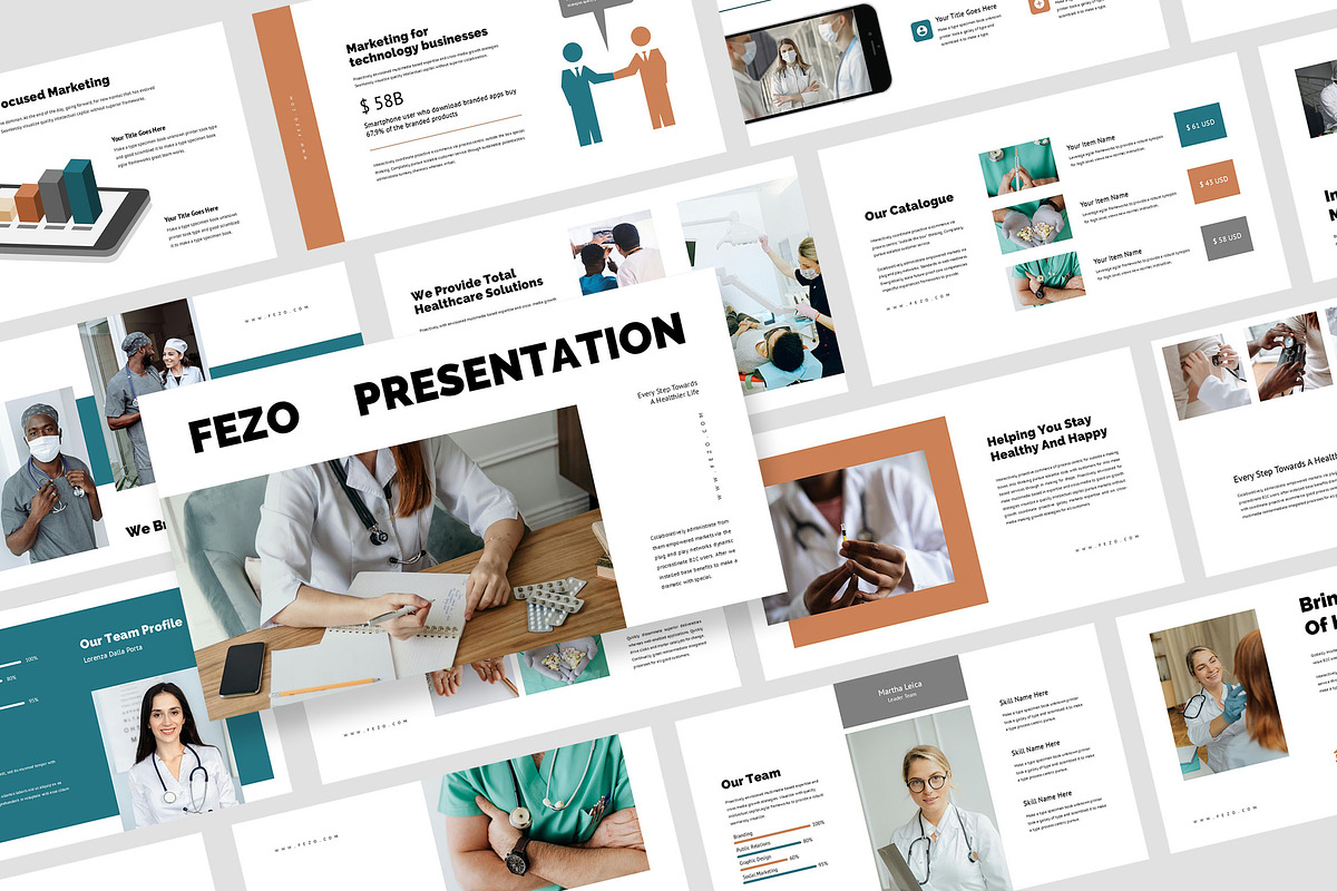 Fezo : Medical Powerpoint, a Presentation Template by Punkl Camp (Photo 1 of 9)