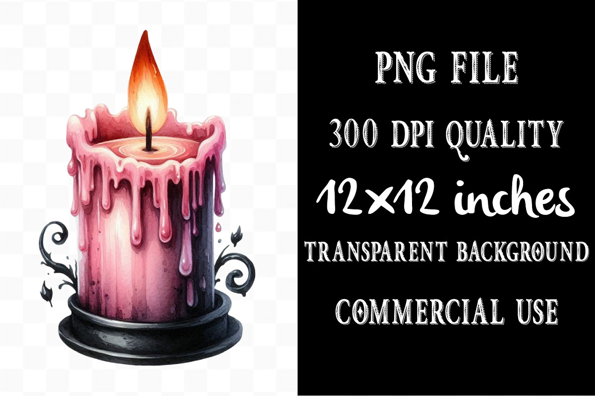 Black Pink Halloween Clipart, an Illustration by Designking (Photo 4 of 4)