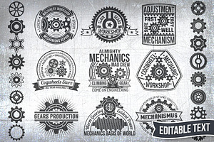 Gears Logo Set