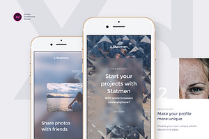 Statmen XD IOS Ui Kit - Walkthrough