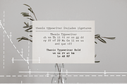 Thesis Typewriter Font and Extras, a Serif Font by Ana's Fonts (Thumbnail 9 of 12)