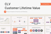 CLV Customer Lifetime Value PPT, a Presentation Template by HiSlide.io (Thumbnail 1 of 4)