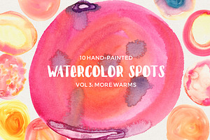 Watercolor Spots Vol 3: More Warms