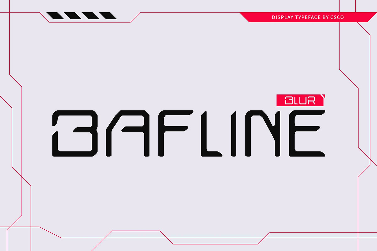 Bafline Blur, a Sans Serif Font by Craft Supply Co. (Photo 1 of 8)