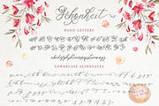 Schönheit font & watercolors., a Script Font by Red Ink (Thumbnail 8 of 10)