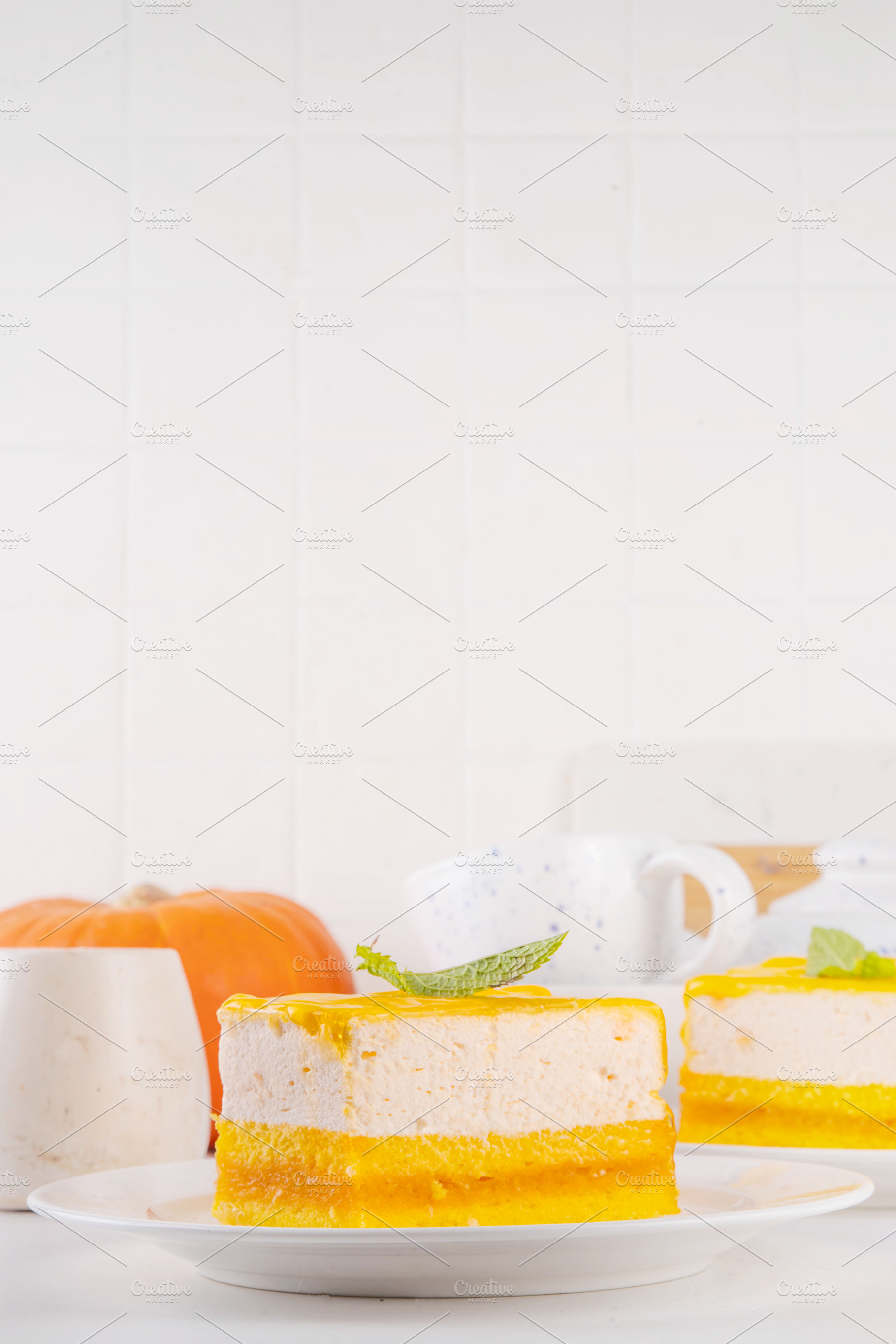 Tasty homemade Pumpkin Cheesecake, a Food & Drink Photo by Rimma